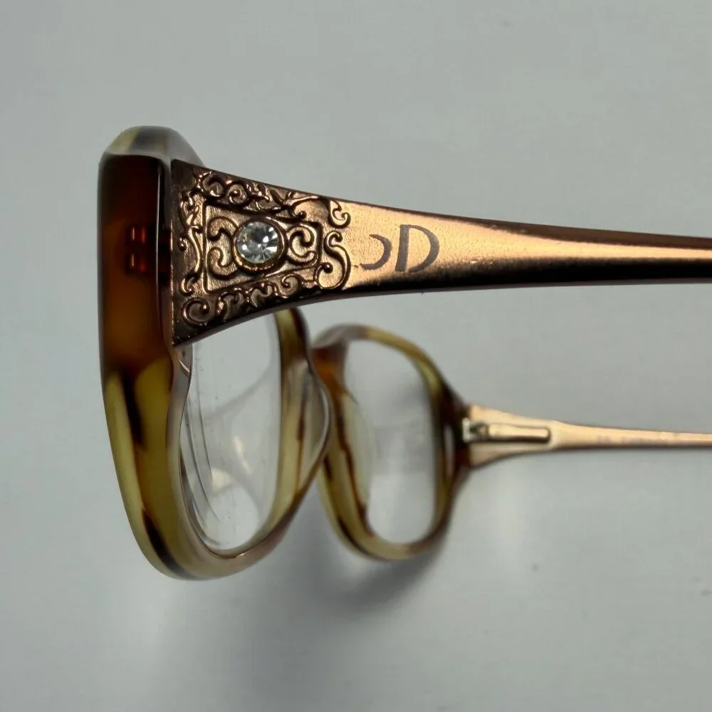 Catherine Deneuve Tortoise Eyeglasses - Frames only